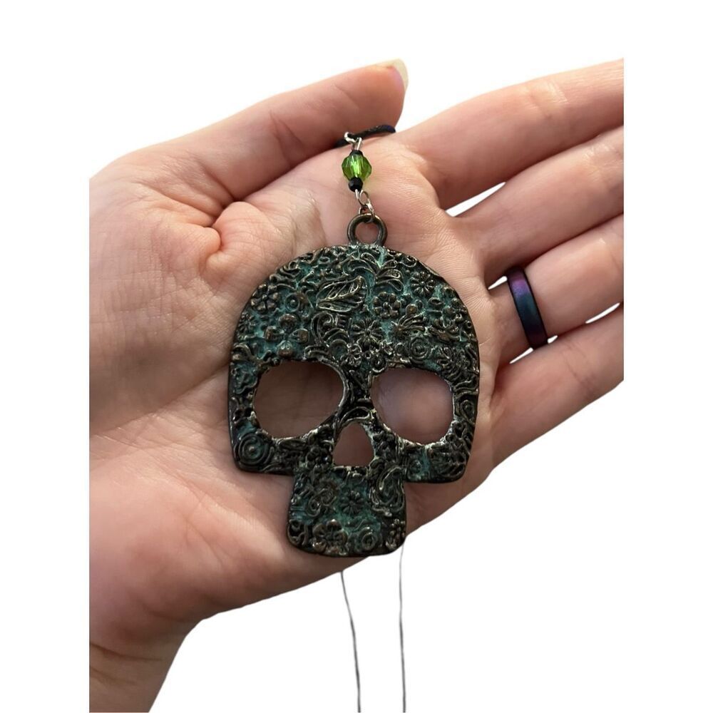 New Handmade Floral Skull Necklace $5 or Add On To Any Order For $3